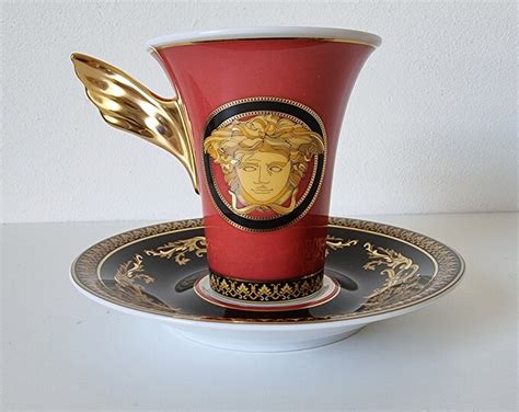 ROSENTHAL VERSACE Ikarus Medusa Espresso Cup & Saucer 